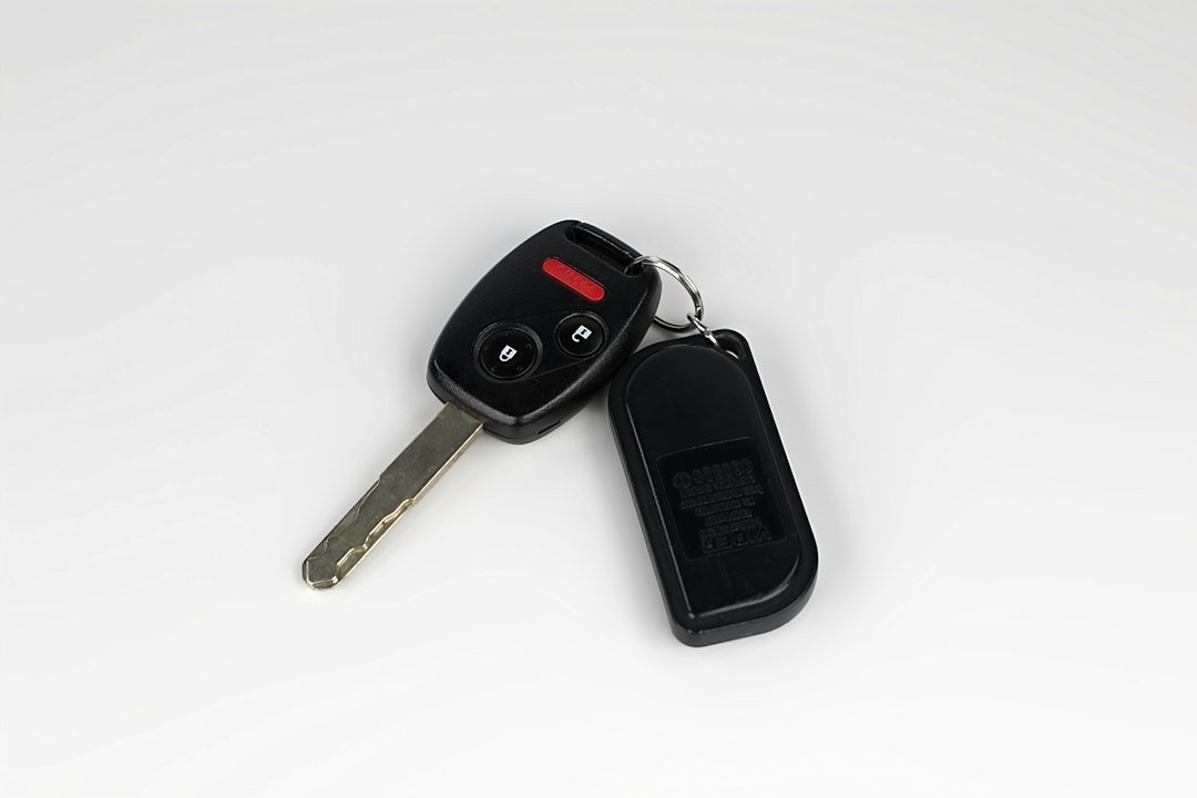 Llave de automóvil con control remoto, fotografía ilustrativa